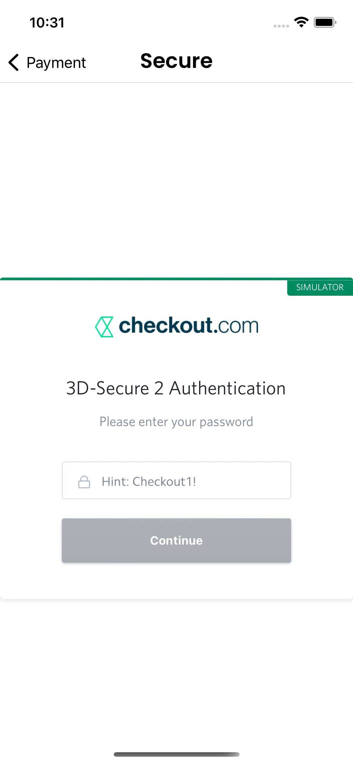 KUKD React Native app user account and order history